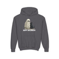 Youth Halloween Ghost & Cat Hoodie for Fun and Festive Celebrations