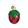 Sparkling Strawberry Glass Ornament