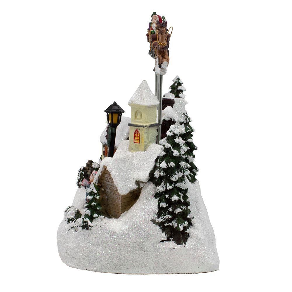 Battery-Operated LED Lighted Musical Village