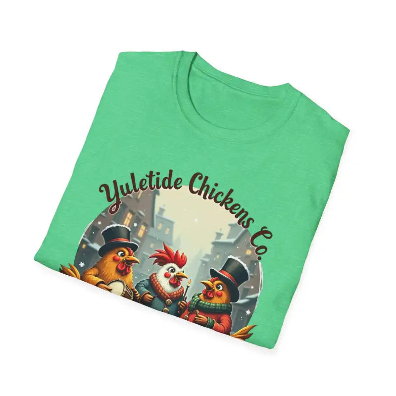 Ocean State Styles T Shirt Yuletide Chickens Design