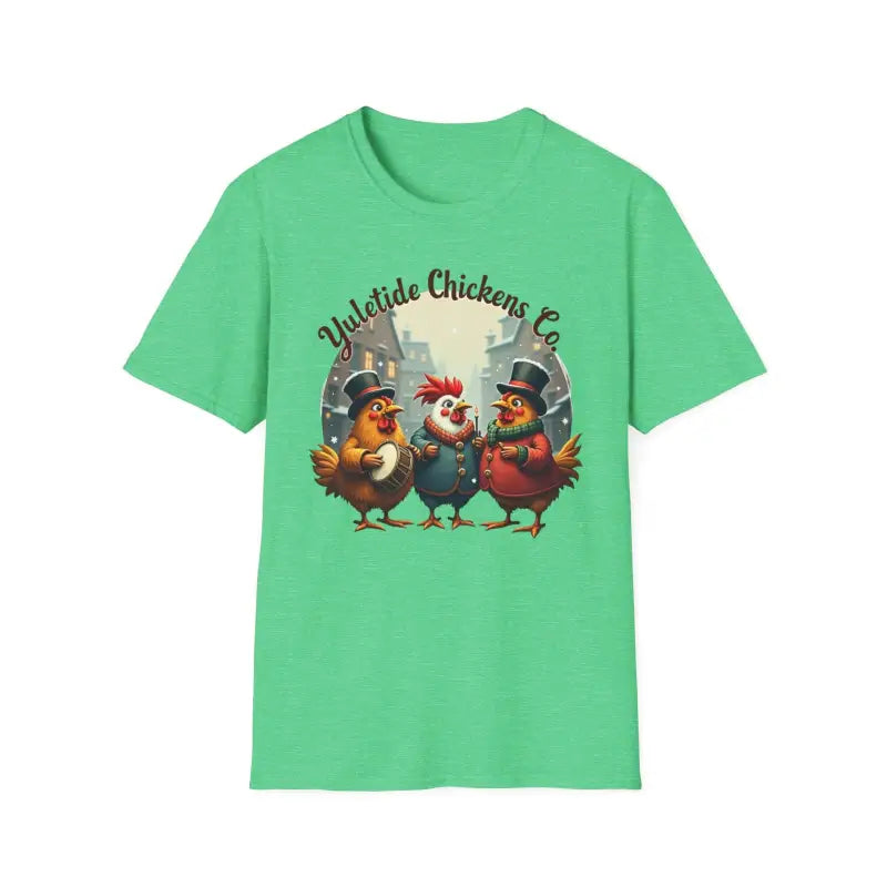 Ocean State Styles T Shirt Yuletide Chickens Design