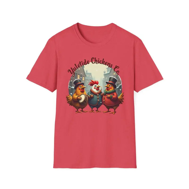 Ocean State Styles T Shirt Yuletide Chickens Design