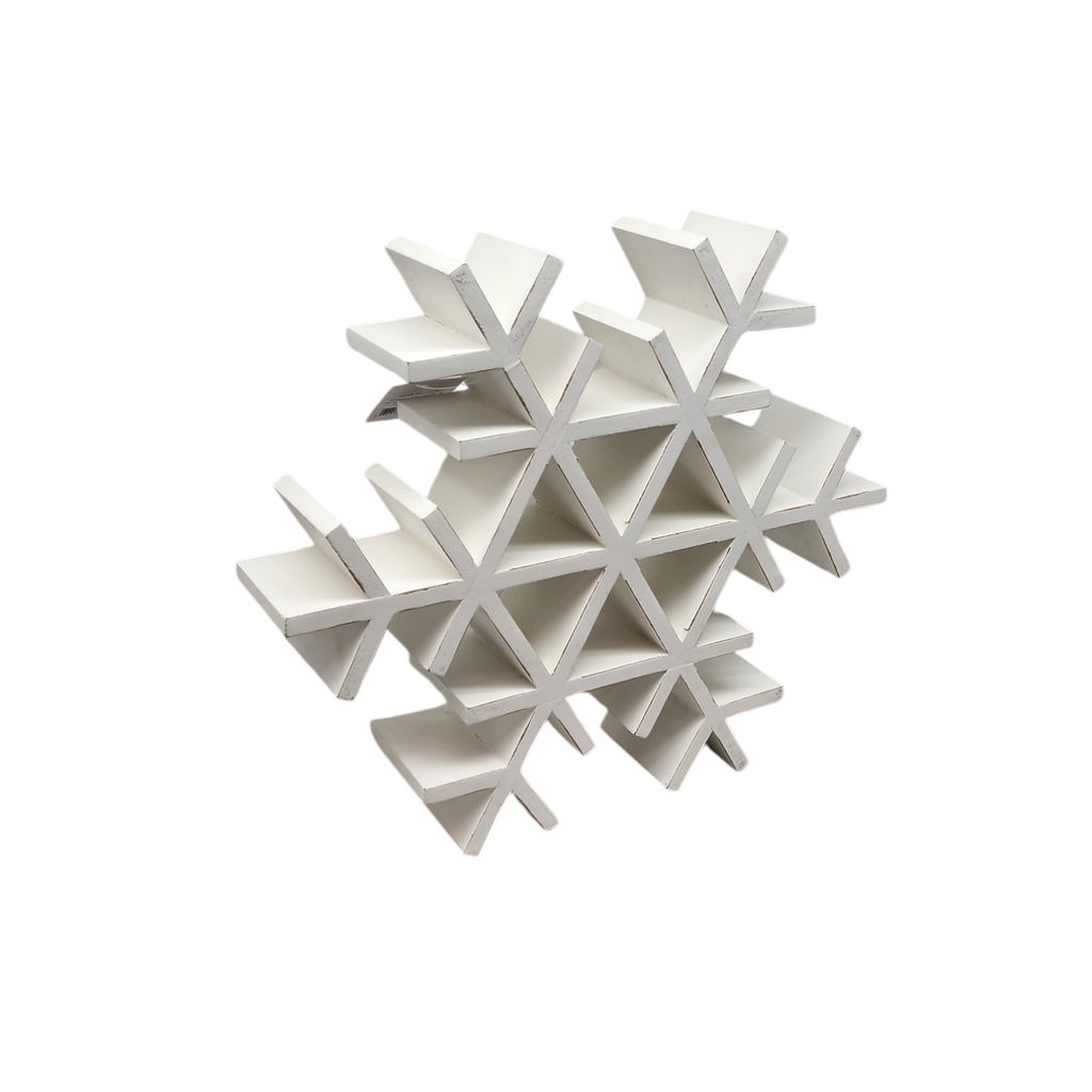 Wood Tabletop Snowflake -