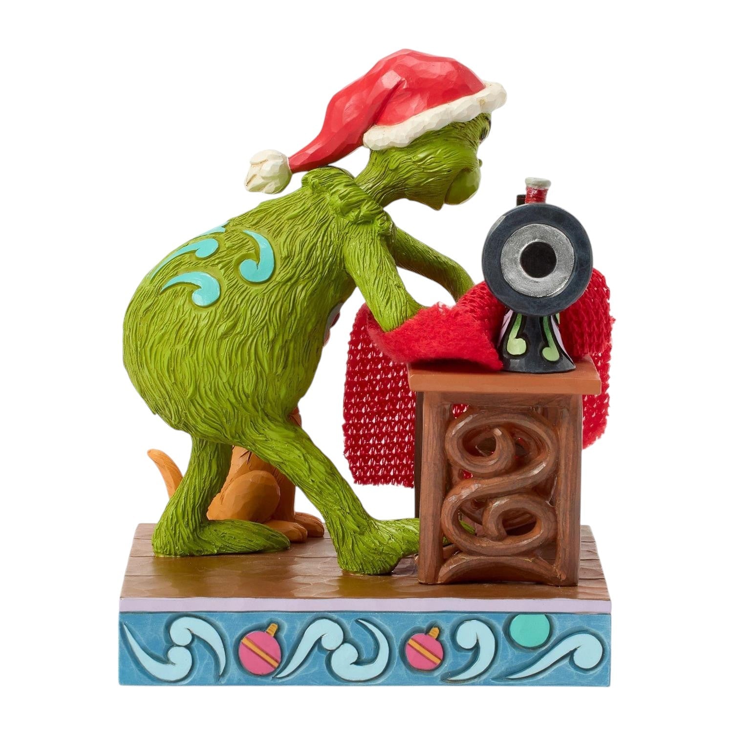 Grinch Sewing his Santa Suit With Max
