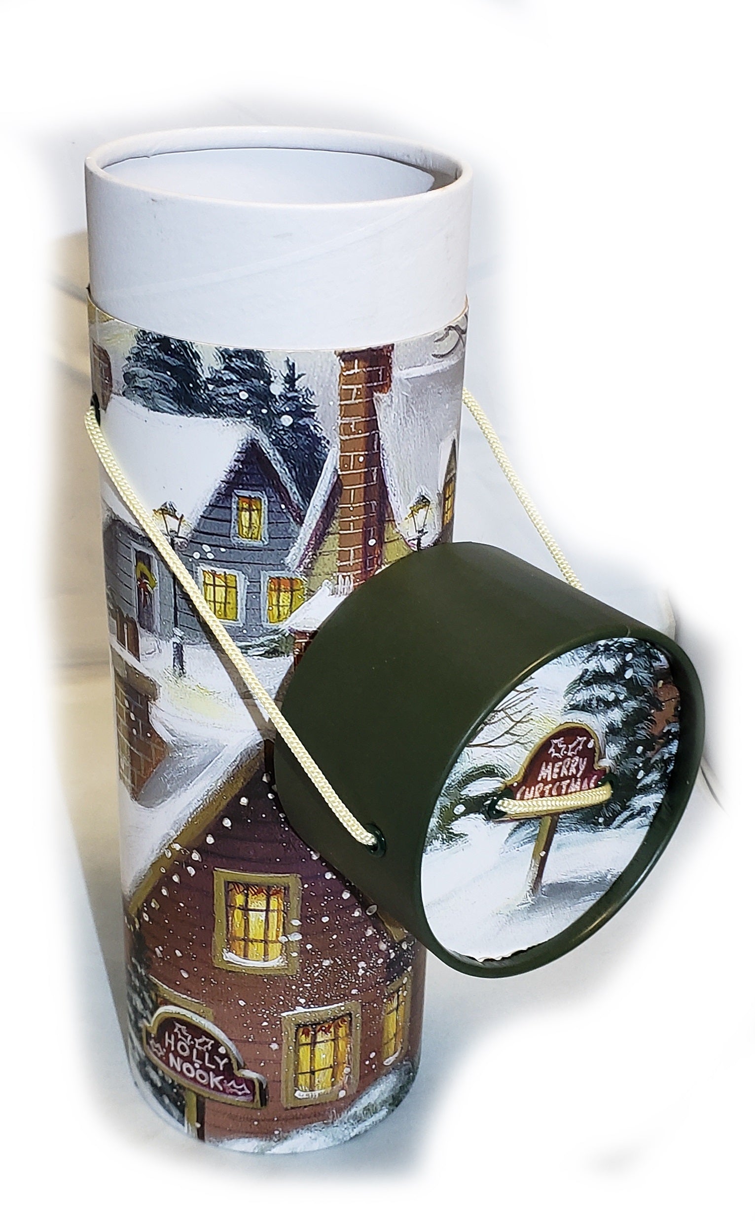 Christmas Wine Box Tube - Christmas Sentiments